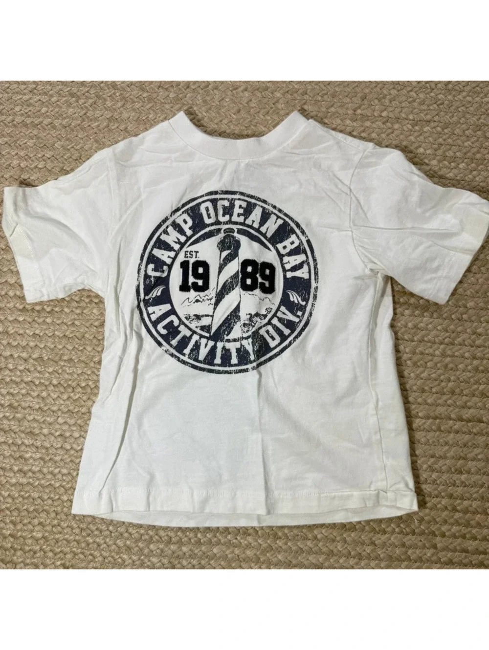 Children’s Place “Camp Ocean Bay” Graphic T-Shirt Size 4T 100% Cotton